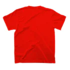 Bandersnatch (ばんすな)のばんすなロゴ（判子風）赤用 Regular Fit T-Shirtの裏面