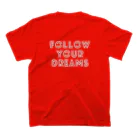 GASCA ★ FOLLOW YOUR DREAMS ★ ==SUPPORT THE YOUNG TALENTS==の【恐竜】GASCA WINNER SERIES スタンダードTシャツの裏面