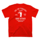 kg_shopの[★バック] GOUT ATTACK (文字ホワイト) スタンダードTシャツの裏面