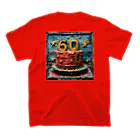 dakkyの還暦祝い「永遠のロック」3 Regular Fit T-Shirtの裏面