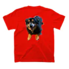 エレファント先生と虹色こどもたちのミックス犬 くーちゃん スタンダードTシャツの裏面