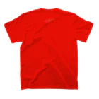 作字のTシャツ屋さんの赤い電車 スタンダードTシャツの裏面