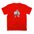 PERUGIA STOREの墨絵風武将絵 Regular Fit T-Shirtの裏面