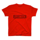 Bandersnatch (ばんすな)のばんすなロゴ（アルファベット）赤用 スタンダードTシャツ
