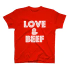 牛のTシャツ屋のLOVE & BEEF スタンダードTシャツ