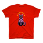 nemunoki paper itemの黒猫のヴィヴィ スタンダードTシャツ