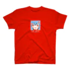 可愛い研究所 SUZURI部のレトロな水色ちゃん Regular Fit T-Shirt
