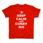 borderLinerのKEEP CALM AND CURRY ON color スタンダードTシャツ