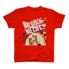 まちゅ屋のNo Rock. No Life. Red（Drum） スタンダードTシャツ