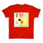 デザイナーズショップ　ロイドの【動物】 "I LOVE オカメインコ" スタンダードTシャツ