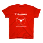 Akito WonderfulのT-BACKER LOGO白抜 Regular Fit T-Shirt