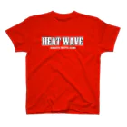 博多熱波組の"HEAT WAVE" TEE_Red スタンダードTシャツ