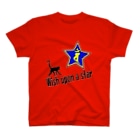 Yuko’ｓ Galleryの【開運祈願】星に願いを！ Wish upon a star! 申年生まれ守護梵字バン Regular Fit T-Shirt