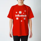 Infledge DesignのINFLUENCE WHT スタンダードTシャツ