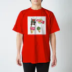 みきぞーん｜保護猫 ミッキー画伯と肉球とおともだちのmie スタンダードTシャツ