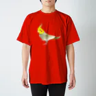 動物モチーフ雑貨店　うちのこのオカメインコ　ノーマル スタンダードTシャツ