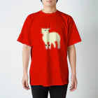 simplewaysのlamb_01_redBG スタンダードTシャツ