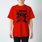 Ａ’ｚｗｏｒｋＳのRAKUGAKIXBONE REDonBLK スタンダードTシャツ