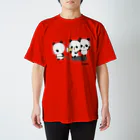 ユウィズの三頭のパンダ・トレーニング スタンダードTシャツ