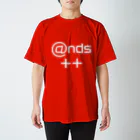 あんずあんのands++（白文字） スタンダードTシャツ