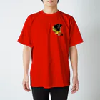 エレファント先生と虹色こどもたちのミックス犬 くーちゃん Regular Fit T-Shirt