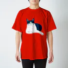 喫茶こぐまやのハチワレさん スタンダードTシャツ