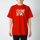 日本の妖怪&スピリチュアルの数秘&カラー1レッド スタンダードTシャツ