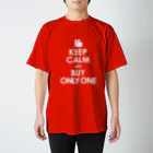 AFROMANCEのKEEP CALM and BUY ONLY ONE -COLOR- Regular Fit T-Shirt