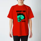 米八そばグッズショップの【米八そば】ロンドン支店(赤)Tシャツ Regular Fit T-Shirt