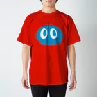 流星街くらげやのシンプルカラーくらげ ブルー(しろめアリ) Regular Fit T-Shirt