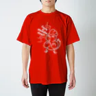 大道芸人 ぼびー(にわぼび と ぼびだるま)のにわぼび！叫ぶ！白線 Regular Fit T-Shirt