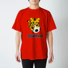 森のどうぶつサッカーshopのストライカーのトラ スタンダードTシャツ