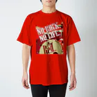 まちゅ屋のNo Rock. No Life. Red（Drum） スタンダードTシャツ