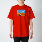 カバンたんとフトンたんの店のまぽつーくんの紅葉狩り スタンダードTシャツ