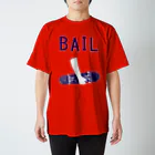 NIKORASU GOのスケボーデザイン「BAIL」 スタンダードTシャツ