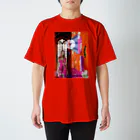 GECKO-SO-SINGのパワーストーン『ピンクコバルトカルサイト』 Regular Fit T-Shirt