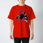 LalaHangeulのORCA シャチ スタンダードTシャツ