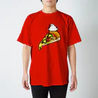 Sugarfrostのピザで暖をとる文鳥 Regular Fit T-Shirt