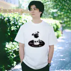 ハンサムレコーズ（湘南レコーズ）のハンサムレコード公式ロゴ（背景なし） Regular Fit T-Shirt