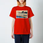 寿めでたや(ukiyoe)の広重_東海道五拾三次・金谷 大井川遠岸 スタンダードTシャツ