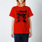 Ａ’ｚｗｏｒｋＳのRAKUGAKIXBONE REDonBLK スタンダードTシャツ