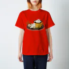 BARE FEET/猫田博人のアザラシとココア Regular Fit T-Shirt