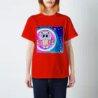 Moichi Designs Shop-2023のフクロウの宇宙飛行士 Regular Fit T-Shirt