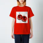 techonの手描きトマト２つ スタンダードTシャツ