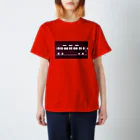 tuiteru0803のあずき色の電車２（レールと架線のライン入り） Regular Fit T-Shirt