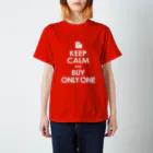 AFROMANCEのKEEP CALM and BUY ONLY ONE -COLOR- Regular Fit T-Shirt