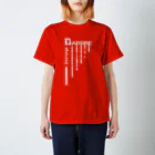 nanairo-factoryのドロップD（白） Regular Fit T-Shirt