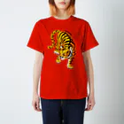 旅するケチクリエイターIZのタイガーうっずうず Regular Fit T-Shirt