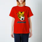 森のどうぶつサッカーshopのストライカーのトラ スタンダードTシャツ