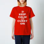 borderLinerのKEEP CALM AND CURRY ON color Regular Fit T-Shirt